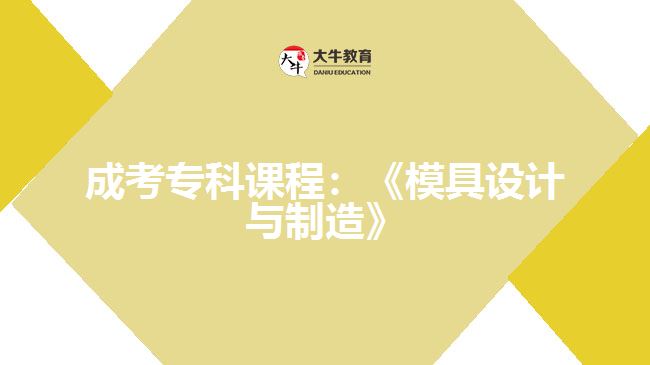 成考?？普n程模具設(shè)計(jì)與制造