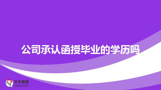 公司承認(rèn)函授畢業(yè)的學(xué)歷嗎