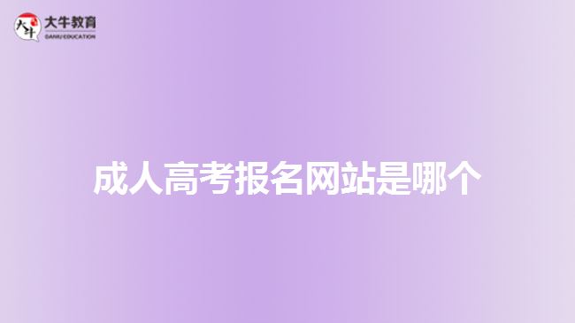 成人高考報名網(wǎng)站是哪個