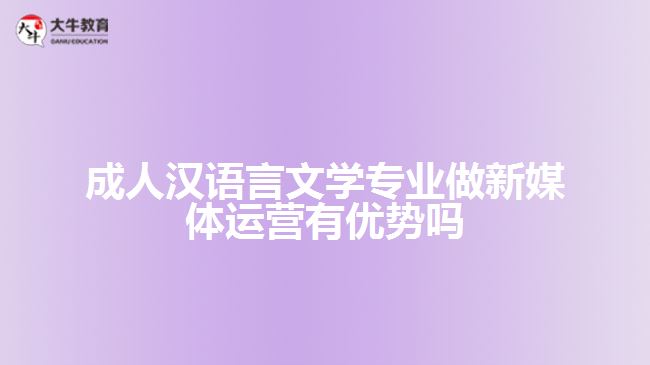 成人漢語(yǔ)言文學(xué)專(zhuān)業(yè)做新媒體運(yùn)營(yíng)有優(yōu)勢(shì)嗎