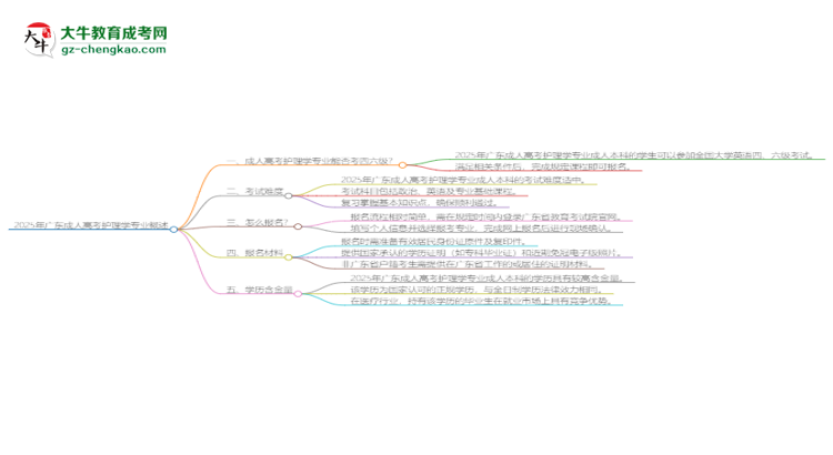 2025年廣東成人高考護(hù)理學(xué)專業(yè)是全日制的嗎？思維導(dǎo)圖