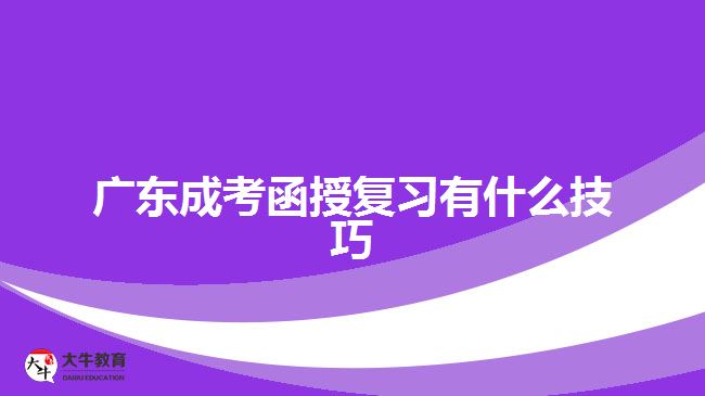 廣東成考函授復習有什么技巧