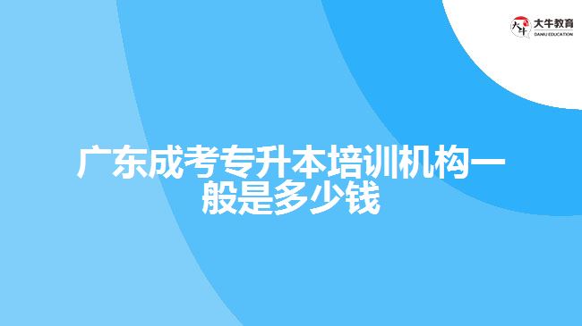 廣東成考專升本培訓(xùn)機構(gòu)一般是多少錢