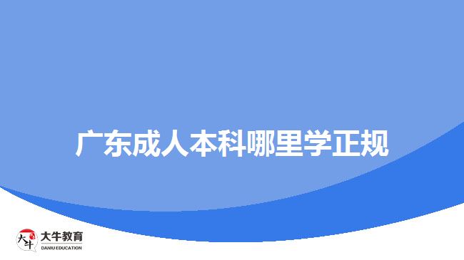 廣東成人本科哪里學(xué)正規(guī)