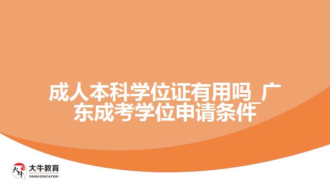 成人本科學(xué)位證有用嗎_廣東成考學(xué)位申請(qǐng)條件