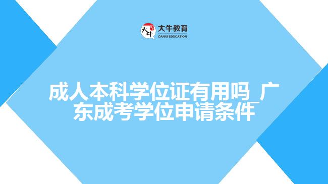 成人本科學(xué)位證有用嗎_廣東成考學(xué)位申請(qǐng)條件