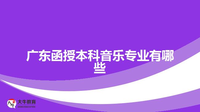 廣東函授本科音樂(lè)專業(yè)有哪些