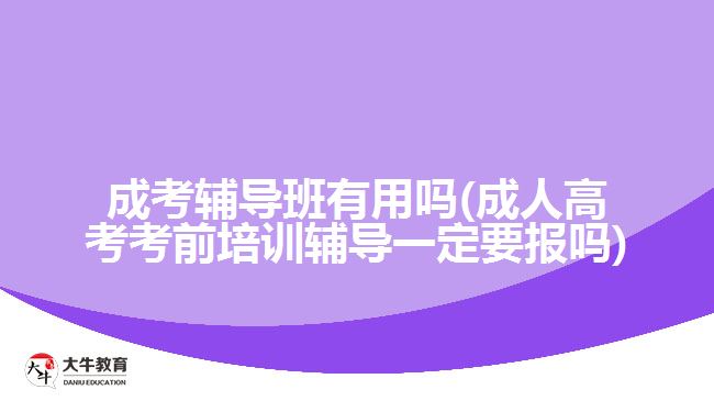 成考輔導(dǎo)班有用嗎(成人高考考前培訓(xùn)輔導(dǎo)一定要報嗎)