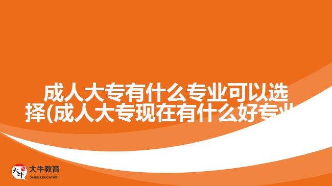 成人大專有什么專業(yè)可以選擇(成人大?，F(xiàn)在有什么好專業(yè))