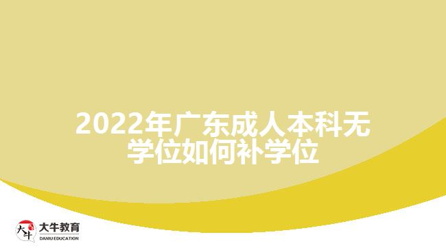 2022年廣東成人本科無學(xué)位如何補(bǔ)學(xué)位