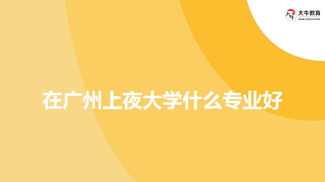 在廣州上夜大學什么專業(yè)好