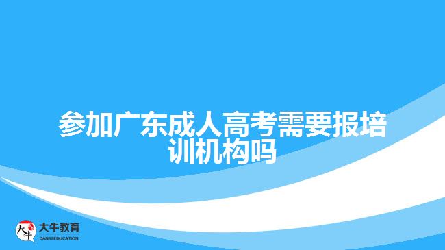 參加廣東成人高考需要報(bào)培訓(xùn)機(jī)構(gòu)嗎