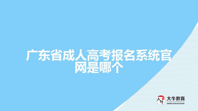 廣東省成人高考報(bào)名系統(tǒng)官網(wǎng)是哪個(gè)