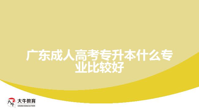 廣東成人高考專升本什么專業(yè)比較好