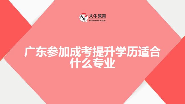 廣東參加成考提升學(xué)歷適合什么專業(yè)