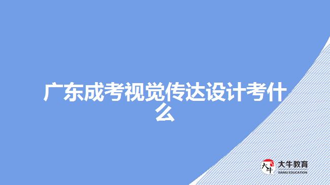 廣東成考視覺傳達(dá)設(shè)計考什么