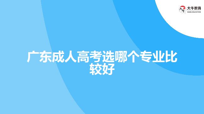 廣東成人高考選哪個專業(yè)比較好