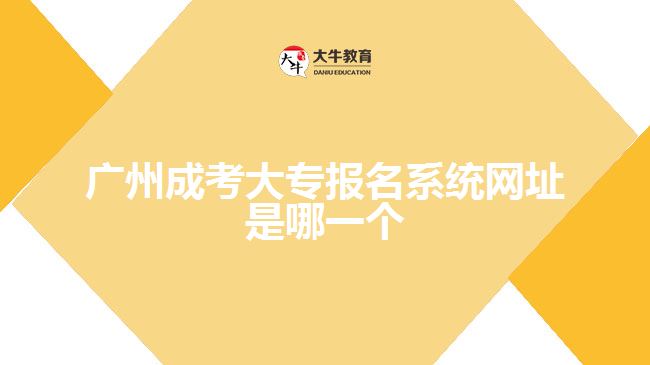 廣州成考大專報(bào)名系統(tǒng)網(wǎng)址是哪一個