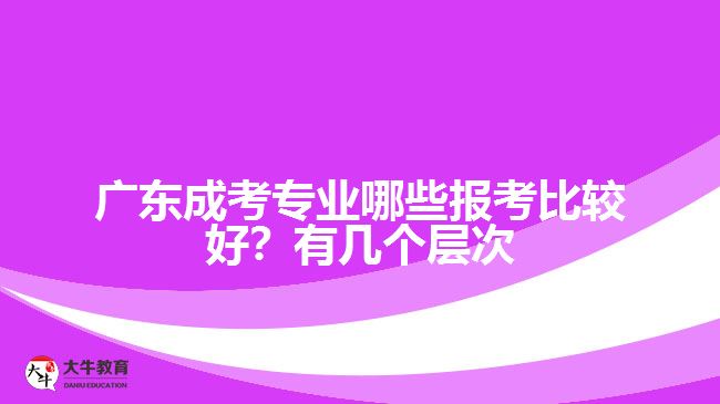 廣東成考專業(yè)哪些報考比較好？