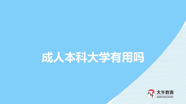 成人本科大學(xué)有用嗎