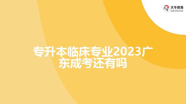 專升本臨床專業(yè)2023廣東成考還有嗎