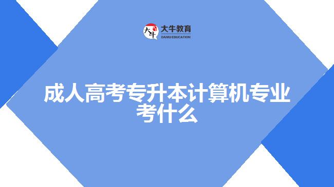 成人高考專升本計(jì)算機(jī)專業(yè)考什么