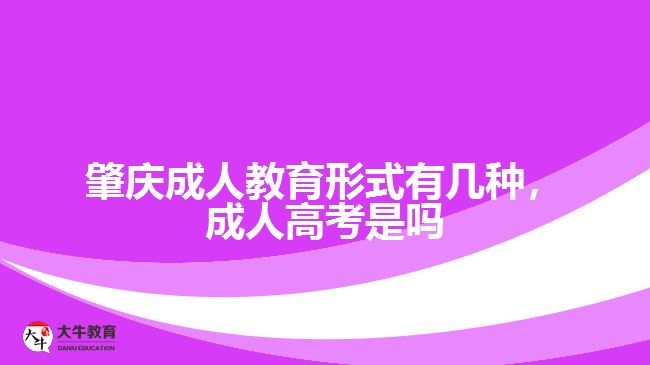 成人教育形式有幾種，成人高考是嗎