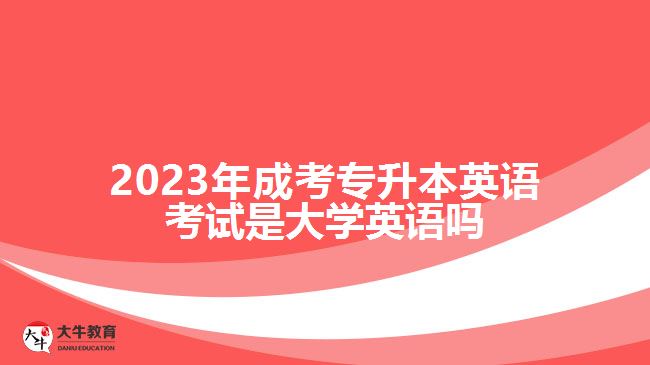 成考專升本英語(yǔ)考試是大學(xué)英語(yǔ)嗎