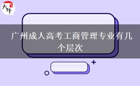  廣州成人高考工商管理專業(yè)有幾個層次