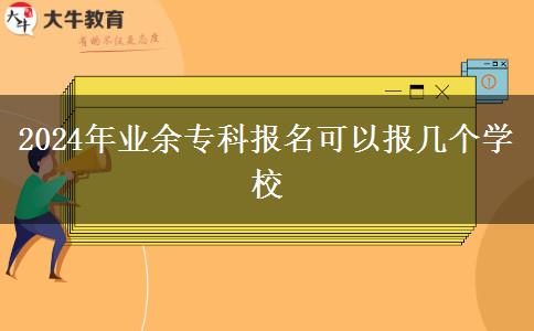 2024年業(yè)余?？茍竺梢詧髱讉€學(xué)校