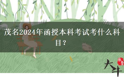 茂名2024年函授本科考試考什么科目？