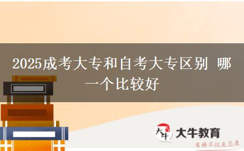 2025成考大專(zhuān)和自考大專(zhuān)區(qū)別 哪一個(gè)比較好