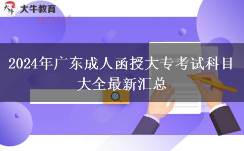 2024年廣東成人函授大?？荚嚳颇看笕钚聟R總