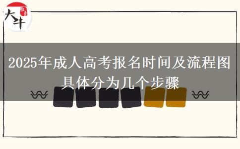 2025年成人高考報(bào)名時(shí)間及流程圖 具體分為幾個(gè)步驟